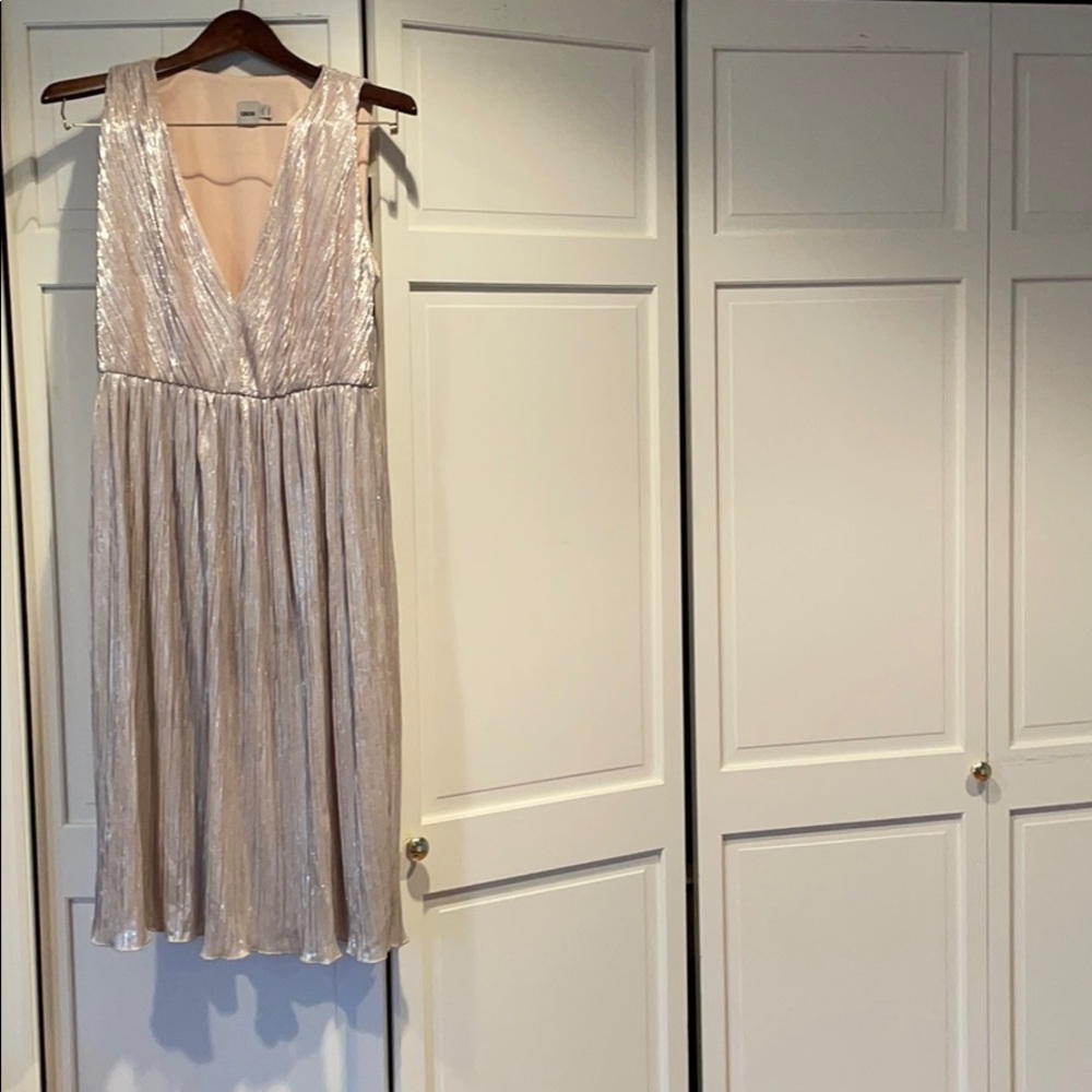 ASOS- Shimmery silver cocktail dress!